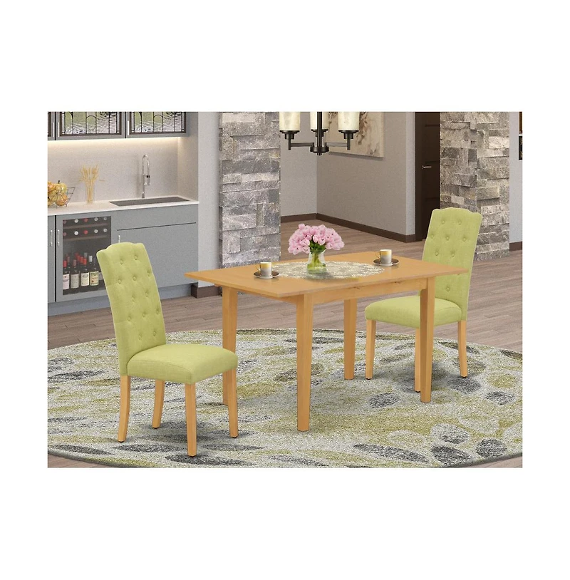 East West Furniture Dining Room Set Oak