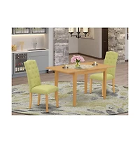 East West Furniture Dining Room Set Oak