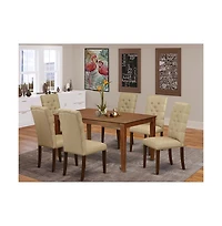 East West Furniture Dining Room Set Mahogany