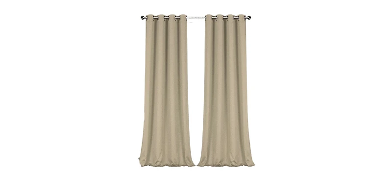 GoodGram 2 Pack: Hotel Thermal Grommet 100% Blackout Curtains