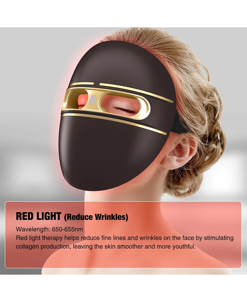 Penguin 4 Led Light Platinum Therapy Face Mask, Fda Approved