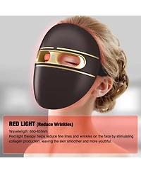 Penguin 4 Led Light Platinum Therapy Face Mask, Fda Approved