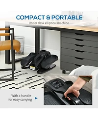 Soozier Foot Pedal Exerciser Mini Rehabilitation Bike w/ Remote and Lcd Display