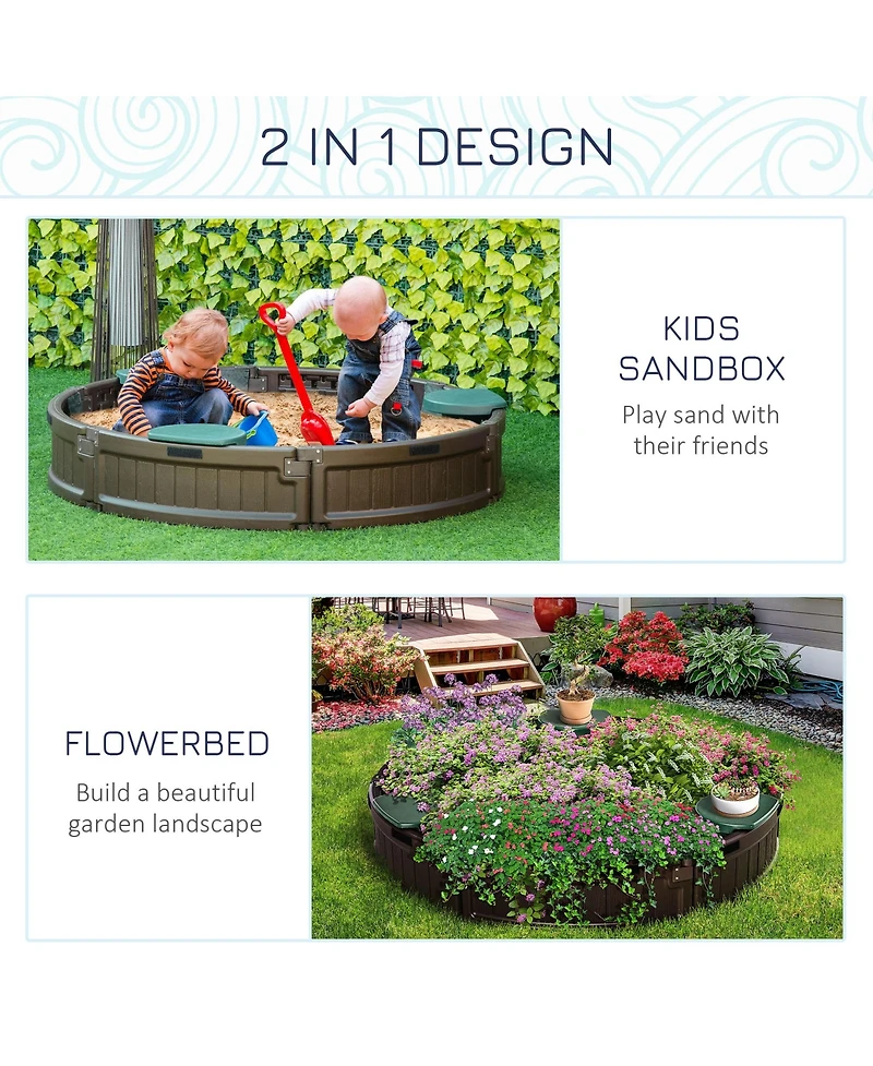 Outsunny Plastic box with Cover and Easy Sharing
