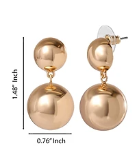 Jessica Simpson Double Ball Drop Earrings