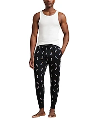 Polo Ralph Lauren Men's Rib Waistband Knit Bear Pajama Jogger Pants