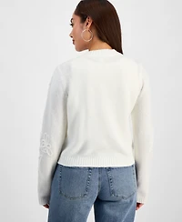 And Now This Petite 3D-Floral Cardigan, Macy's Exclusive