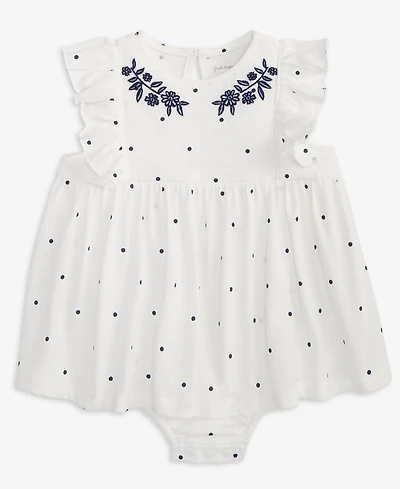 First Impressions Baby Girls Pin-Dot Skirted Sunsuit, Macy's Exclusive