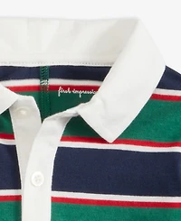 First Impressions Baby Boys Rugby Striped Collared Sunsuit, Macy's Exclusive