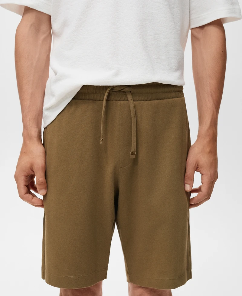 Mango Men's Cotton 8" Bermuda Shorts