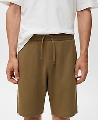 Mango Men's Cotton 8" Bermuda Shorts