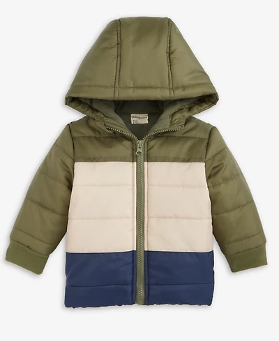 First Impressions Baby Boys Hooded Colorblocked Jacket, Macy's Exclusive