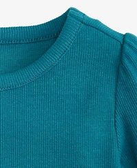 First Impressions Baby Girls Long-Sleeve Solid Rib T-Shirt, Macy's Exclusive