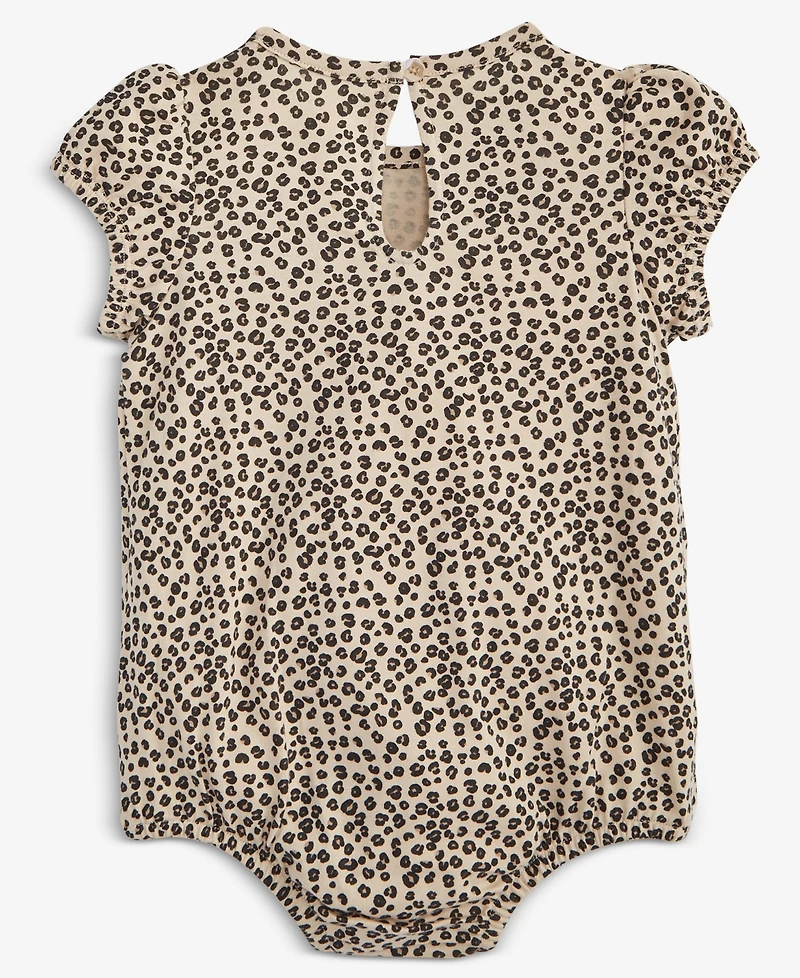 First Impressions Baby Girls Leopard-Print Skirted Sunsuit, Macy's Exclusive