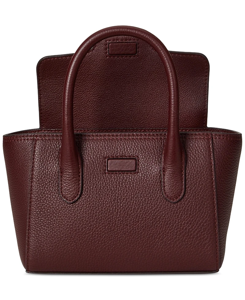 Lauren Ralph Lauren Tanner Small Pebbled Leather Satchel