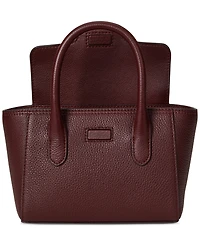 Lauren Ralph Lauren Tanner Small Pebbled Leather Satchel
