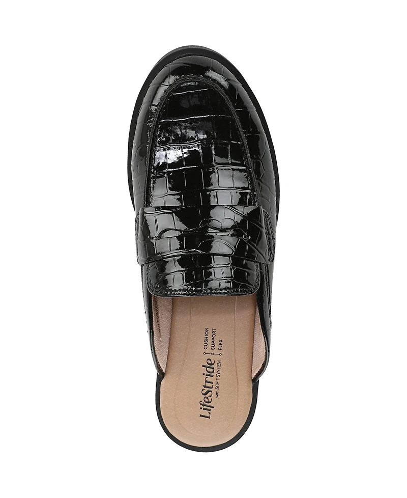 LifeStride Women's London-Mule Round Toe Lug Sole Mules
