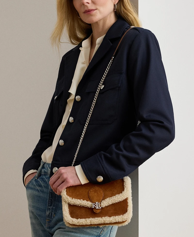 Lauren Ralph Lauren Bradley Suede Crossbody Bag