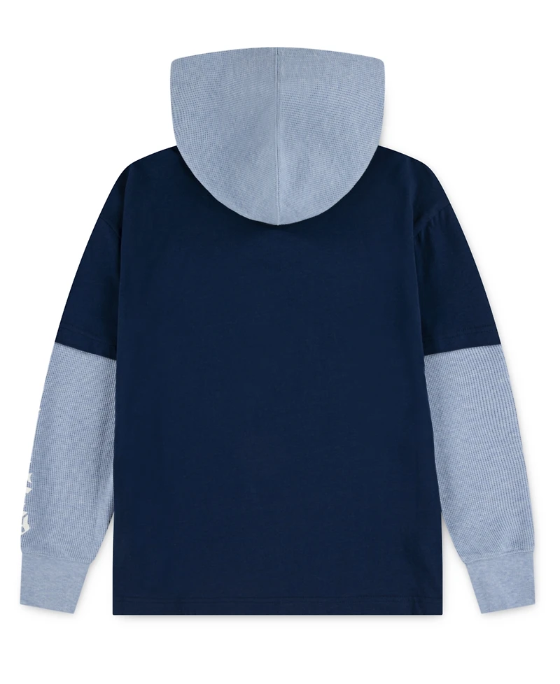 Hurley Big Boys Skull Graphic Hooded Sweatshirt