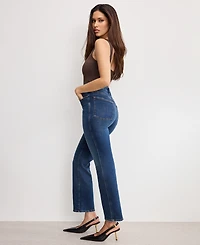Good American Women's Soft Tech Curve Straight Jeans
