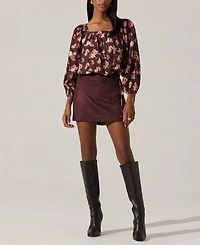 Astr the Label Women's Laudine Mid-Thigh Skirt