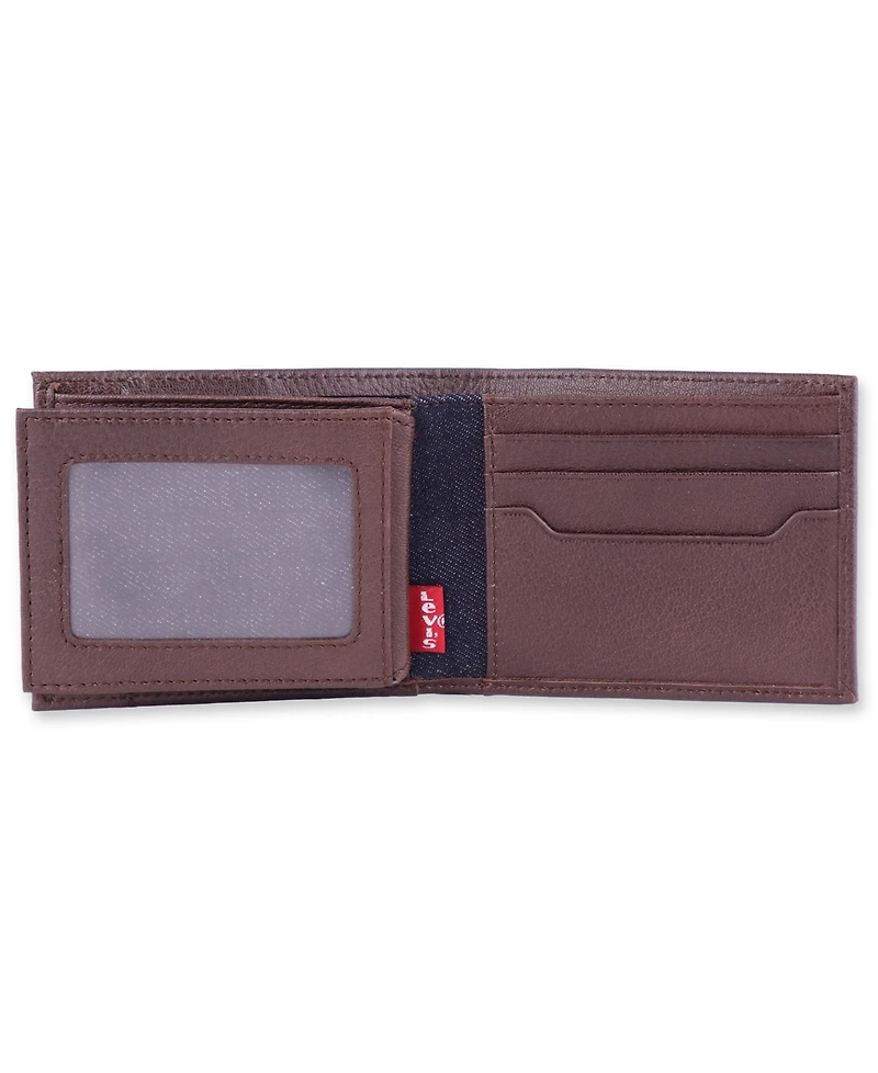 Levi's Men's Extra-Capacity Corded Cover Bi-Fold Wallet