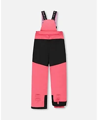 Deux par Little Girls Two-Piece Play Snowsuit Flash Coral with Butterfly Print Jacket - Toddler|Child