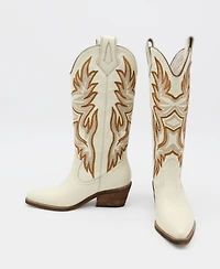 Stivali New York Women's Dramen Leather Cowboy Boots