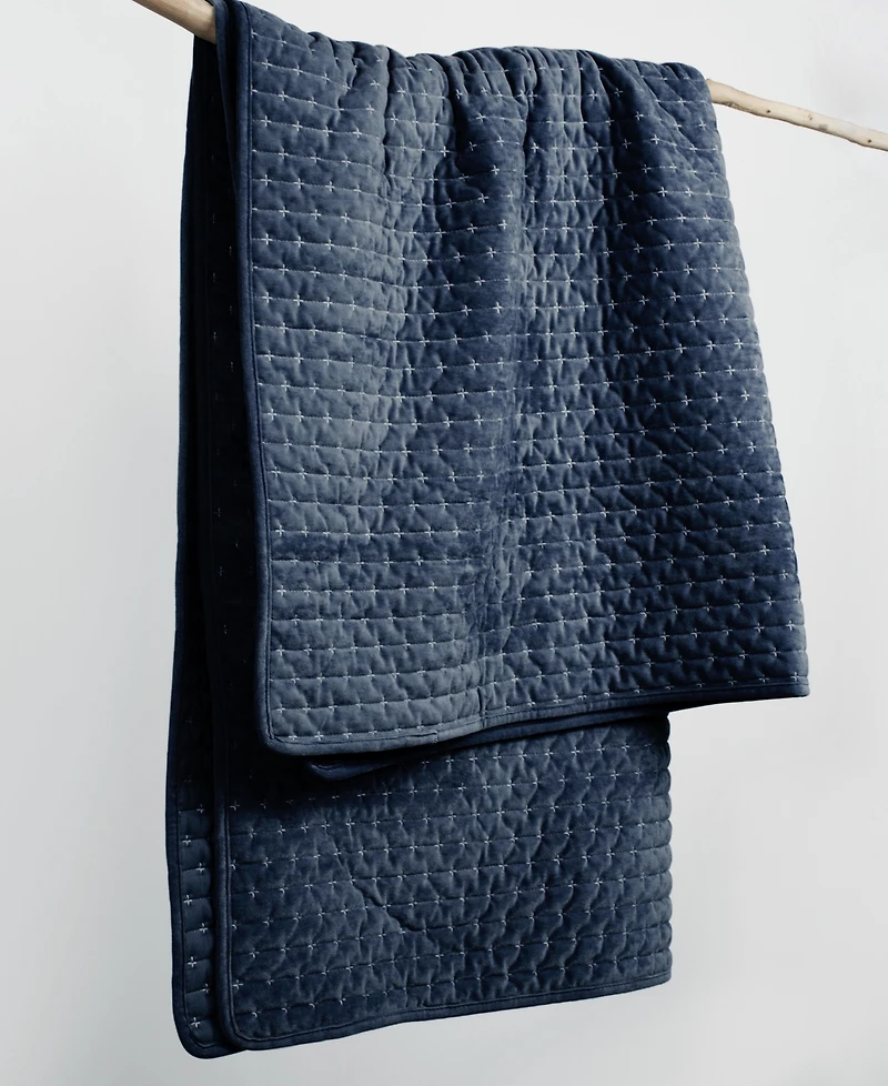 Levtex Velvet Stitch Reversible Quilted Throw, 50" x 60"