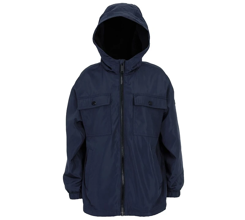 Michael Kors Big Boys Fleece Lined Zipper Rain Jacket