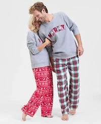 Holiday Lane Men Womens Merry Sweater Fleece Pajama Pants Macys Exclusive