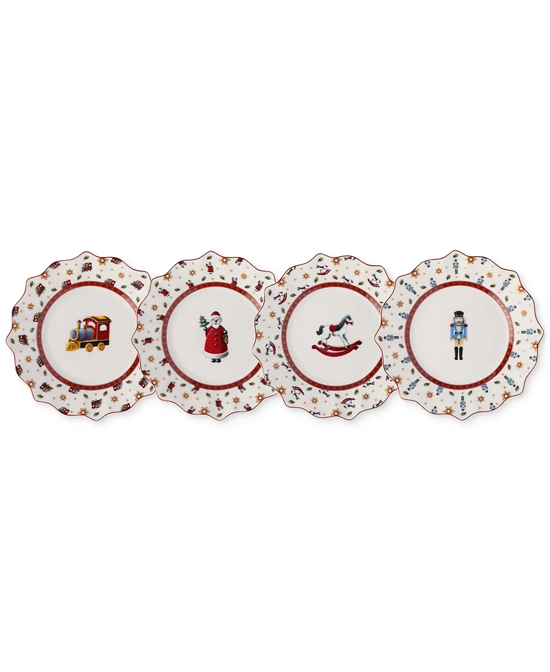 Villeroy & Boch 2025 Toy's Delight Anniversary Plates, Set of 4