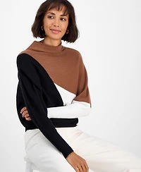 T Tahari Women's Funnel-Neck Dolman-Sleeve Sweater