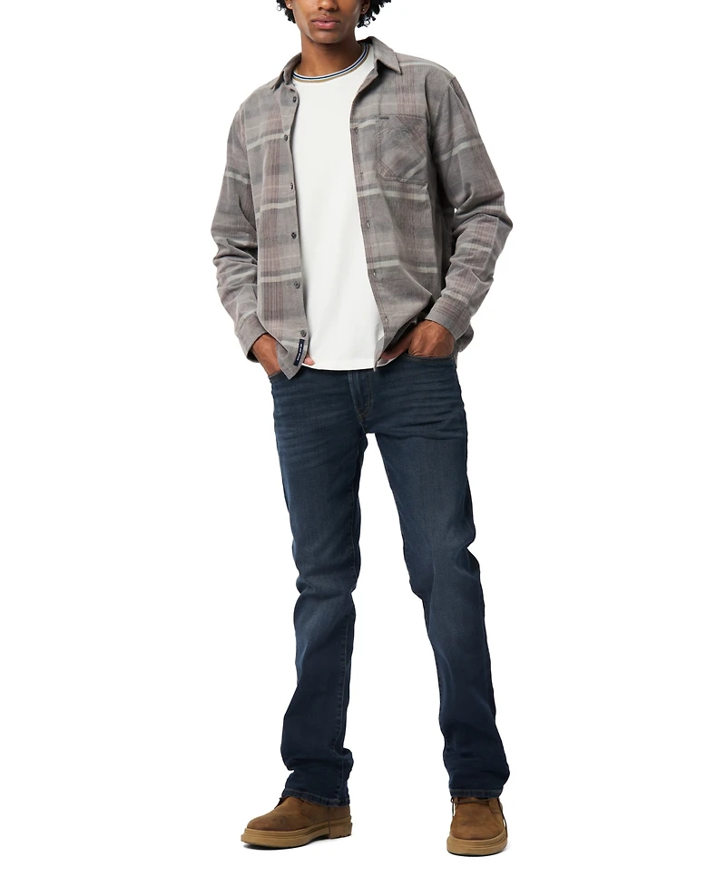 Buffalo David Bitton Men's Sinclair Plaid Baby Cord Shirt