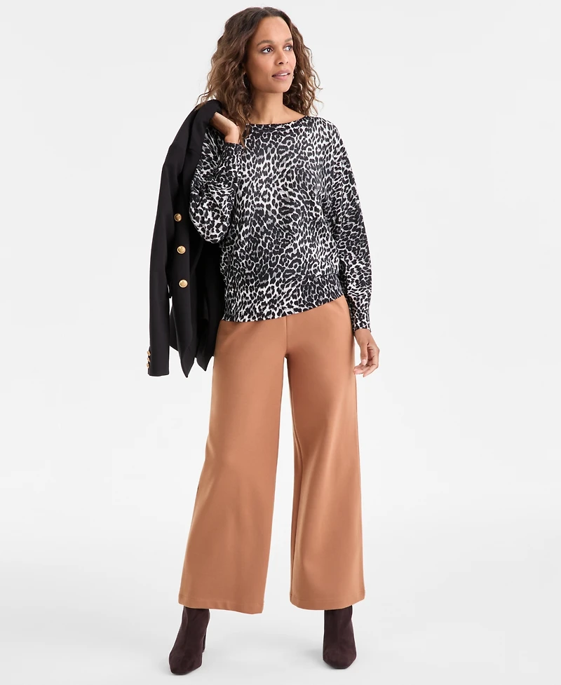 I.n.c. International Concepts Petite Lightweight Boat-Neck Pullover, Macy's Exclusive