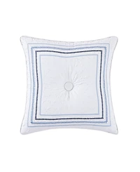 J Queen New York Bayside Embroidered Decorative Pillow, 18" x 18"