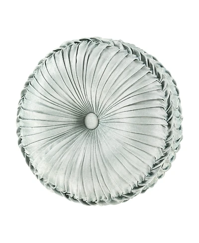 J Queen New York Prestige Tufted Round Decorative Pillow, 15" x 15"