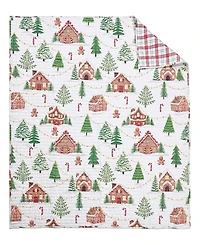 Levtex Gingerbread Village Reversible Quilted Throw, 50" x 60"