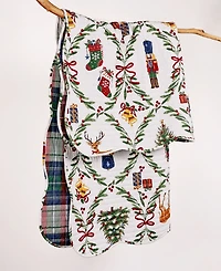 Levtex Festive Nutcrackers Reversible Quilted Throw, 50" x 60"