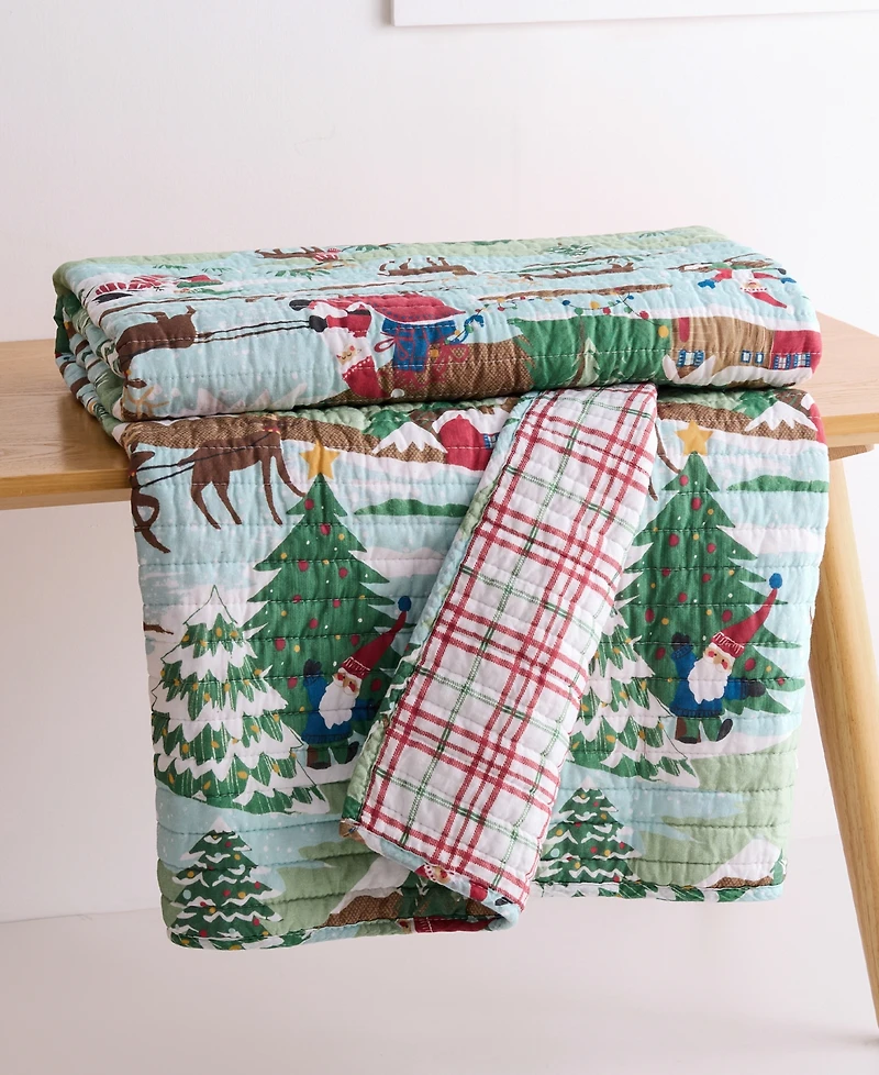 Levtex Merry Mountains Reversible Quilted Throw, 50" x 60"