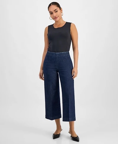 I.n.c. International Concepts Petite Cropped Pull-On Jeans, Macy's Exclusive