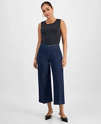 I.n.c. International Concepts Petite Cropped Pull-On Jeans, Macy's Exclusive