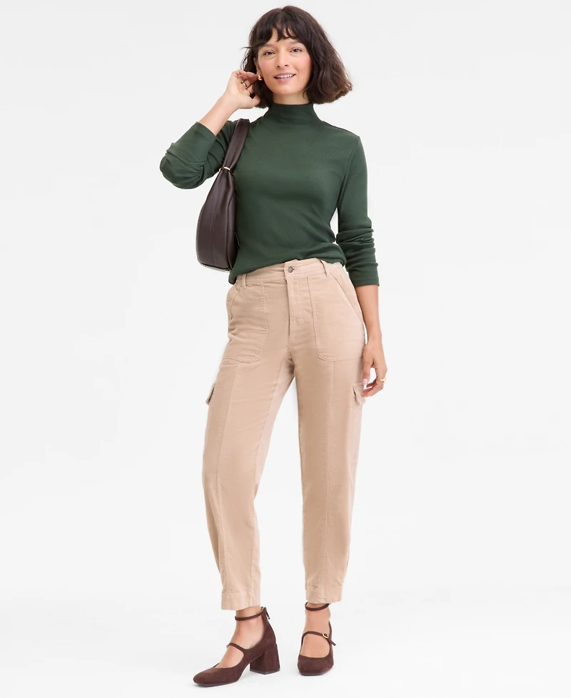 On 34th Women's Corduroy Cargo Pants, Macy's Exclusive