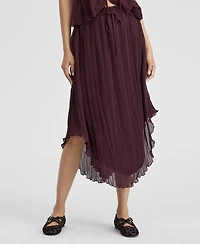 On 34th Women's Curved-Hem Pleated Skirt, Macy's Exclusive