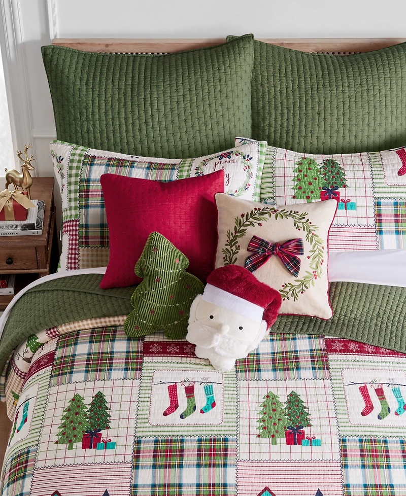 Levtex Home for Christmas Festive Plaid 3-Pc. Quilt Set, King