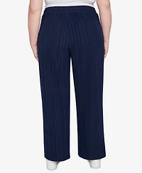 Hearts Of Palm Plus Solid Textured Hachi Pants