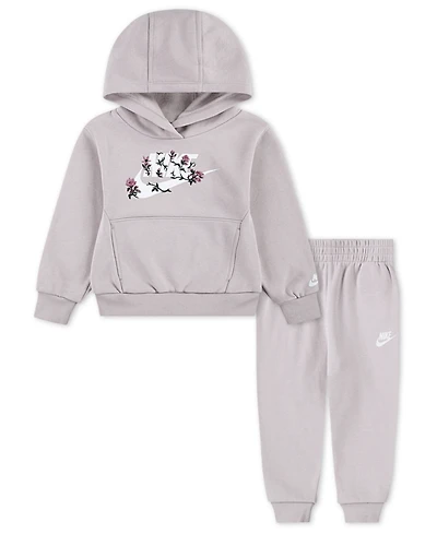 Nike Toddler Girls 2-Piece Floral Futura Hoodie and Joggers Set