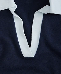 On 34th Women's Colorblocked Polo Short Sleeve Sweater, Macy's Exclusive