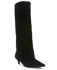 Steve Madden Women's Luca Slouchy Kitten-Heel Dress Boots