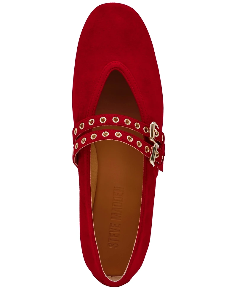 Steve Madden Women's Lydia Mary-Jane Ballet Flats